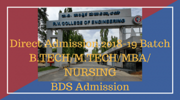 Direct Admission In RV College Engineering