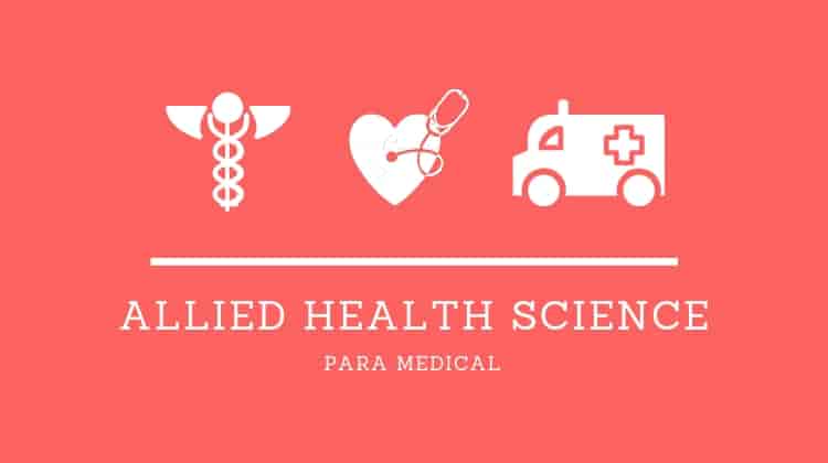 Paramedical & Allied Health Science courses after class 12th science